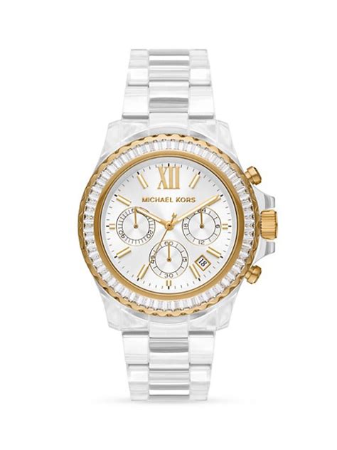 michael kors everest baguette watch|Michael Kors chronograph watch.